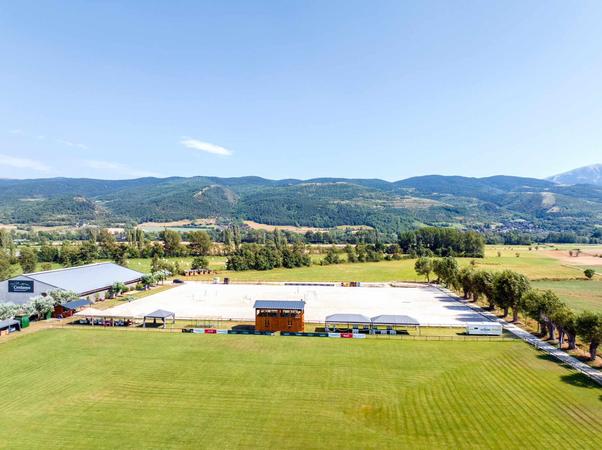 Vista aérea de la pista de competición